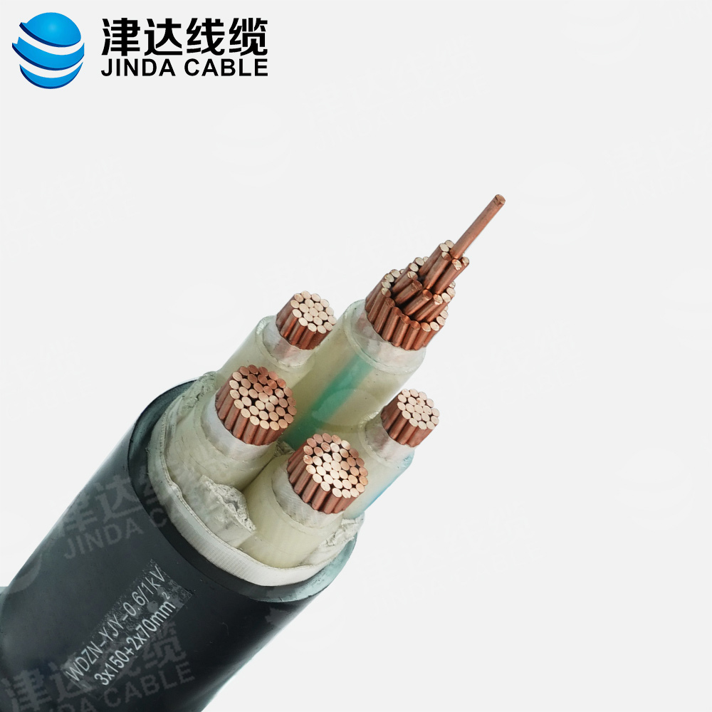 WDZN-YJY3*150+2*70銅芯交聯(lián)聚乙烯絕緣聚烯烴護(hù)套無鹵低煙阻燃耐火電力電纜